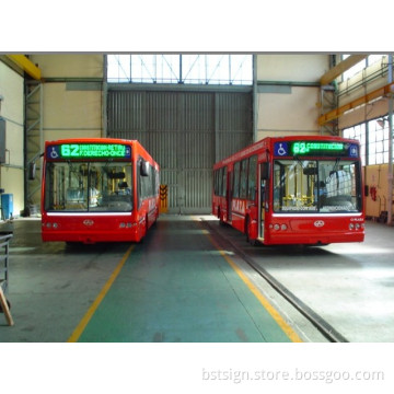 P10 Green Color Programmable Bus LED Moving Sign (front/rear window)